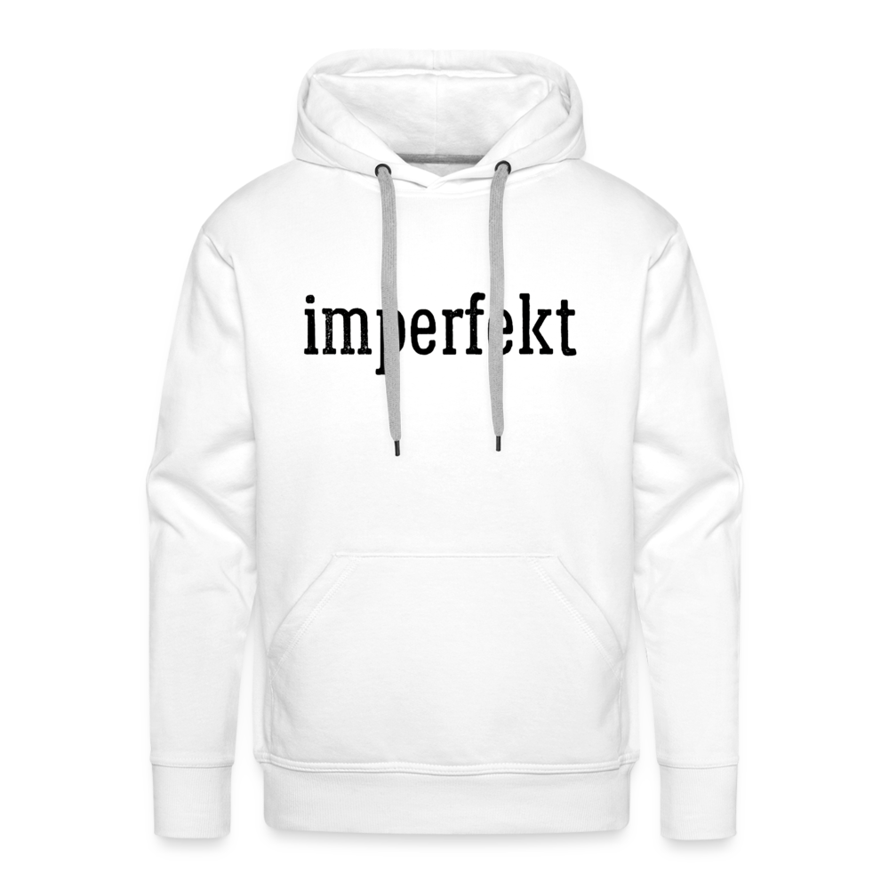 imperfekt men’s premium hoodie - white
