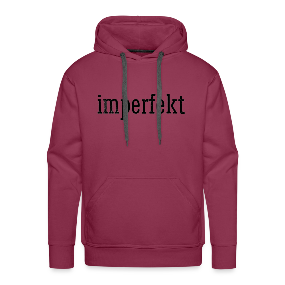 imperfekt men’s premium hoodie - burgundy