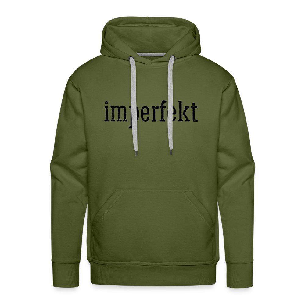 imperfekt men’s premium hoodie - olive green