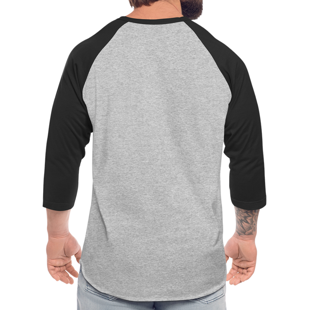 romans 3:23 baseball t-shirt - heather gray/black