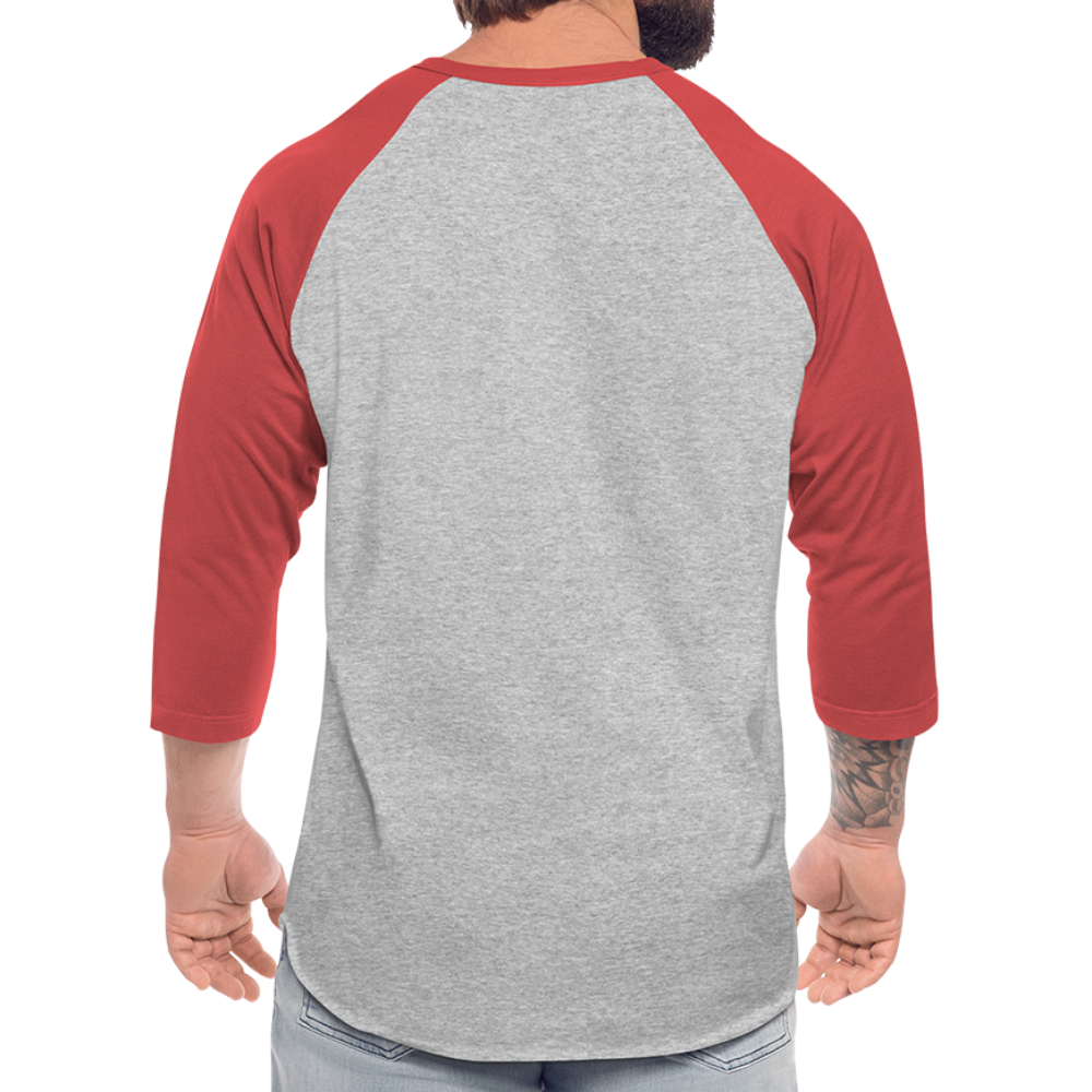 romans 3:23 baseball t-shirt - heather gray/red