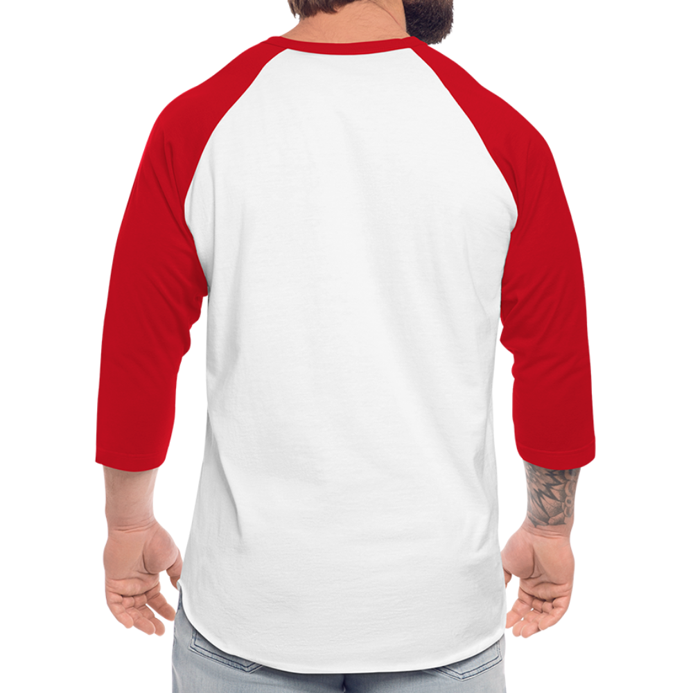 romans 3:23 baseball t-shirt - white/red