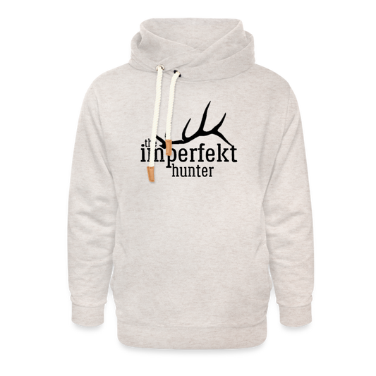 the imperfekt hunter shawl collar hoodie - heather oatmeal